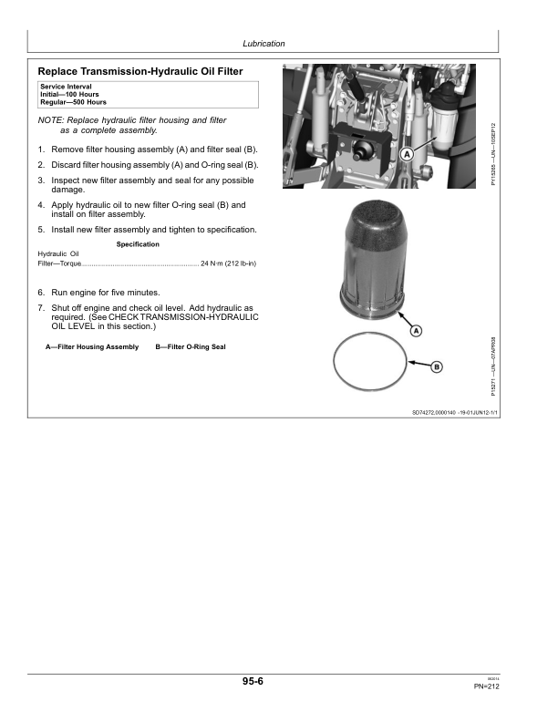 John Deere 6105D, 6115D, 6130D, 6140D Interim Tier IV Tractors (060000-) Operator’s Manual (OMSU38638) Workshop Guide