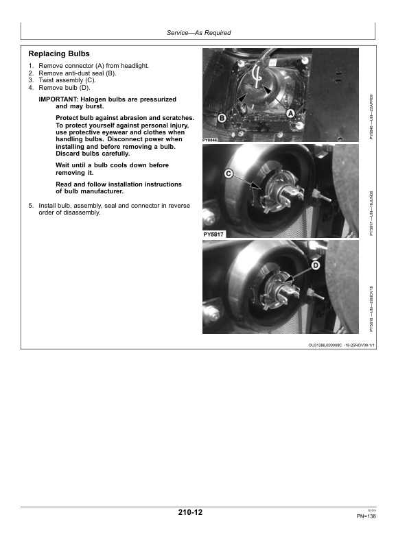 John Deere 5055E, 5065E Tractors (South America) Operator’s Manual (OMSU40436) Workshop Guide