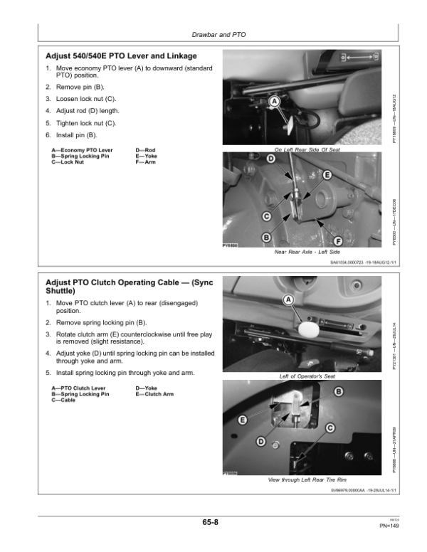 John Deere 5055E, 5065E, 5075E Tractors (MY2018-Current) (Australia) Operator’s Manual (OMSU42767) Workshop Guide