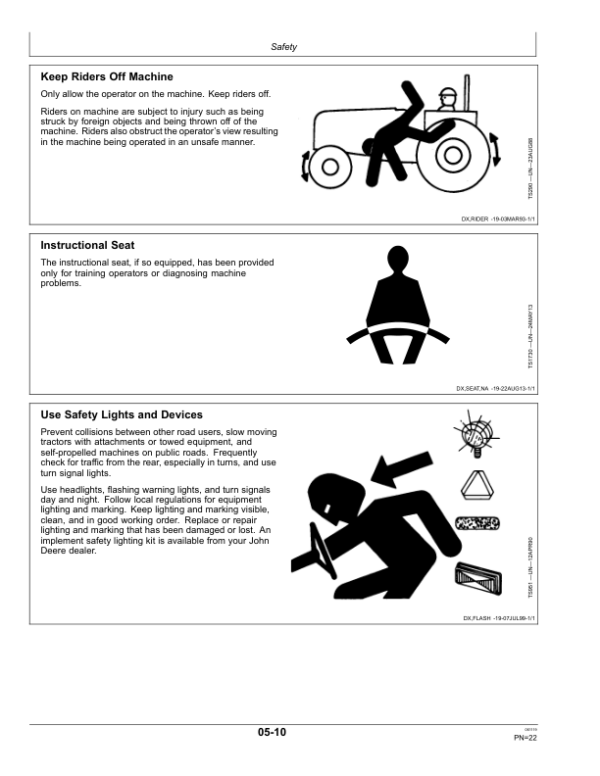 John Deere 5085M, 5100M, 5100MH, 5115M (FT4) Tractors Operator’s Manual (OMSU47568) Workshop Guide