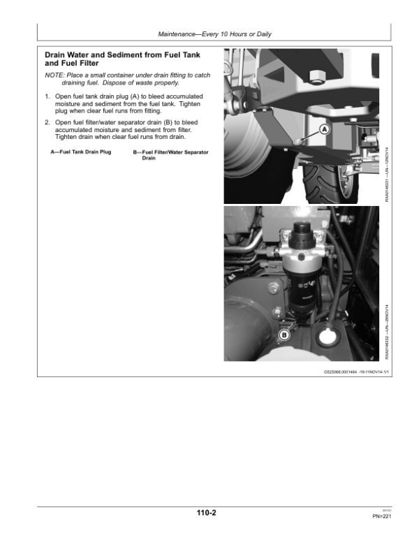 John Deere 5085E, 5100E (FT4) Tractors (March 2016-) (North America) Operator’s Manual (OMSU47647) Workshop Guide