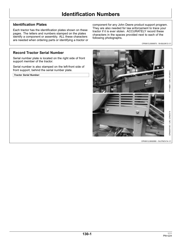 John Deere JD954, JD1104, JD1204-A, JD1354-A & JD1404-A Tractors Operator’s Manual (OMSU51537) Workshop Guide