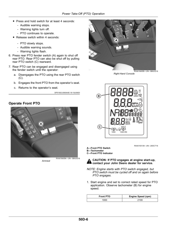 John Deere 5090R, 5100R, 5115R, 5115RH, 5125R (FT4) Tractors (November 2020-) (North America) Operator’s Manual (OMSU63188) Workshop Guide