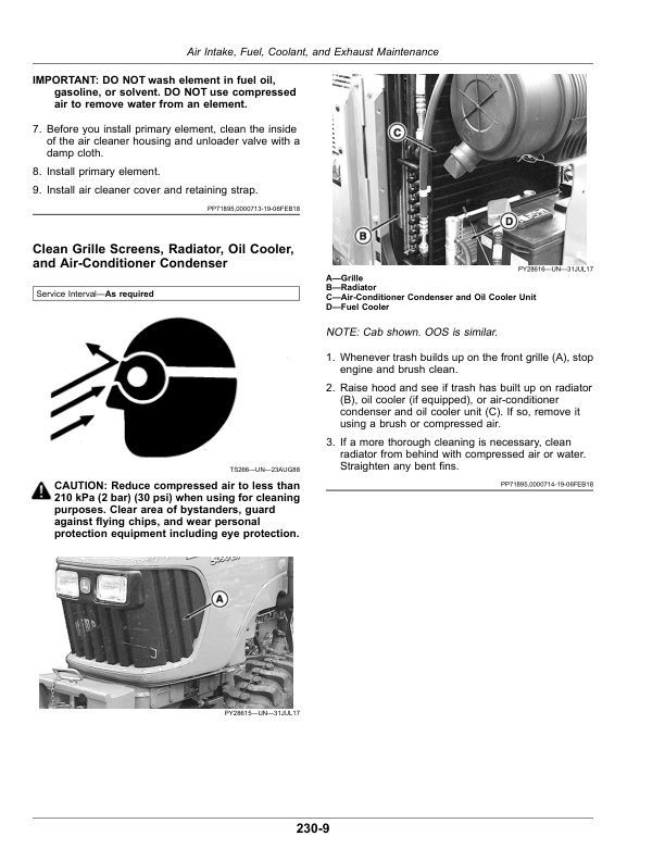 John Deere 5083E, 5093E Tractors (August 2016-) (Export Edition) Operator’s Manual (OMSU65855) Workshop Guide