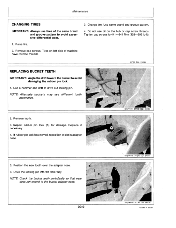 John Deere 595 Excavators Operator’s Manuals (OMT114466) Workshop Guide