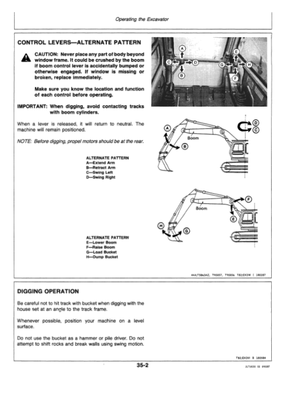 John Deere 790 Excavators Operator’s Manuals (OMT114469) Workshop Guide