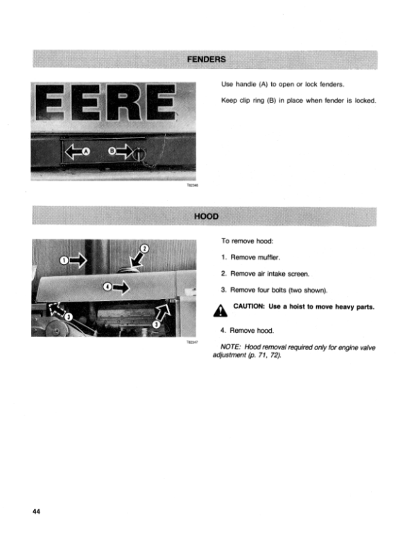 John Deere 990 Excavators Operator’s Manuals (OMT114471) Workshop Guide