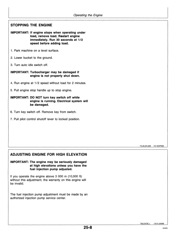 John Deere 790D, 790DLC Excavators Operator’s Manuals (OMT116712) Workshop Guide