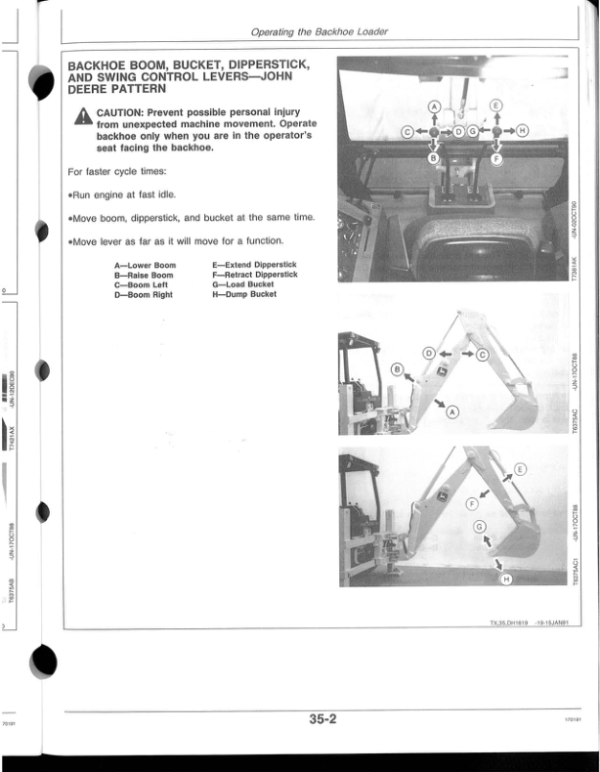 John Deere 315D Backhoes Operator’s Manuals (OMT135095) Workshop Guide