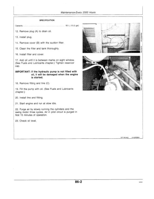 John Deere 70D Excavators Operator’s Manuals (OMT135855) Workshop Guide
