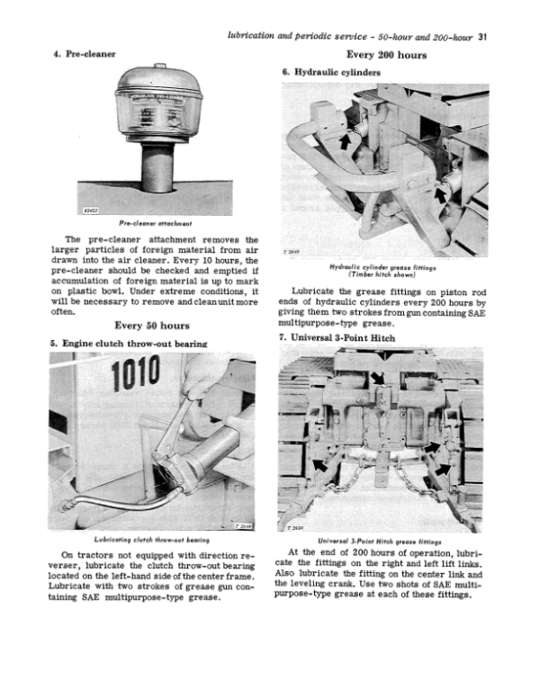 John Deere 1010 Crawlers (gasoline) Operator’s Manuals (OMT14738) Workshop Guide
