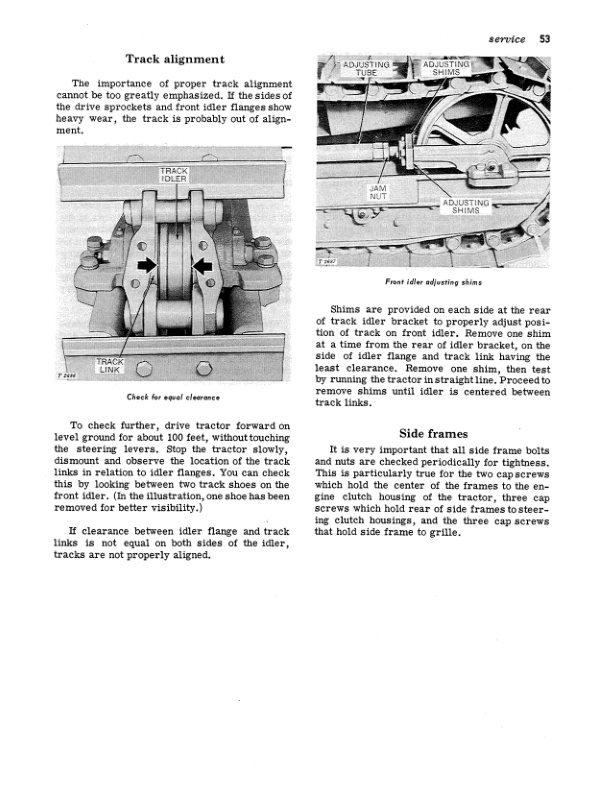 John Deere 1010 Gasoline Crawler Tractor Operator’s Manual (OMT14738) Workshop Guide