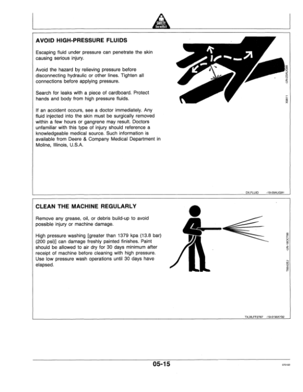 John Deere 540E, 548E Skidders Operator’s Manuals (OMT147820) Workshop Guide