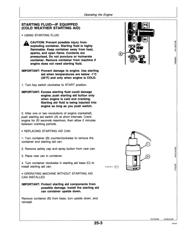 John Deere 595D Excavators Operator’s Manuals (OMT149277) Workshop Guide