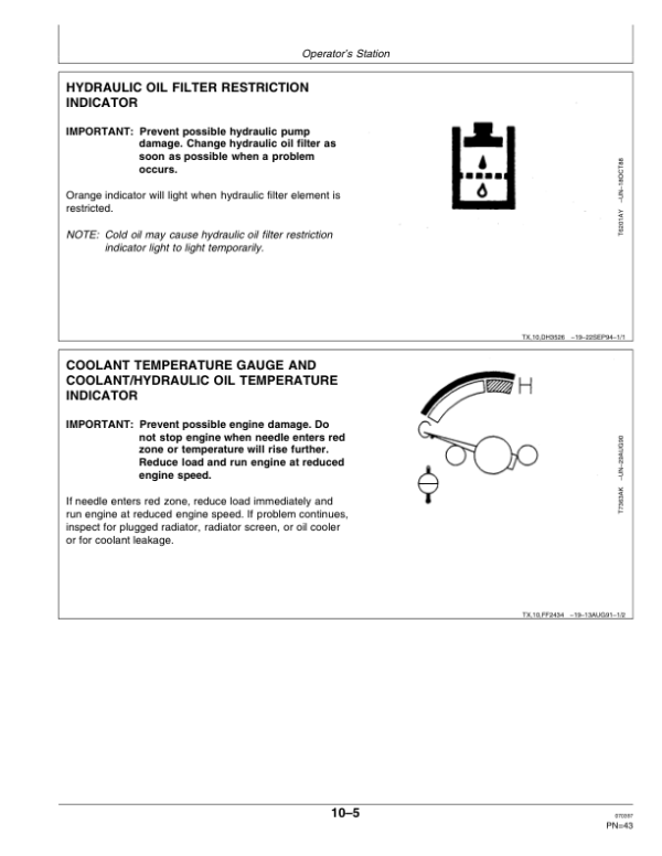 John Deere 690ELC Excavators Operator’s Manuals (OMT162125) Workshop Guide
