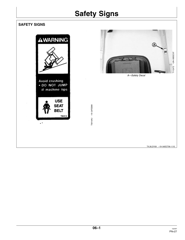 John Deere 455G, 555G Crawlers Operator’s Manuals (OMT163973) Workshop Guide