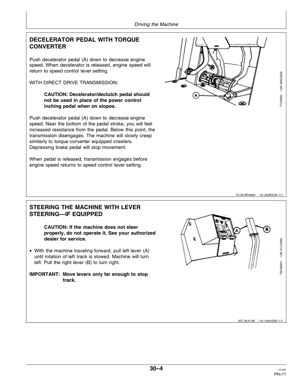 John Deere 450G, 550G, 650G Crawler Dozers Operator’s Manuals (OMT163974) Workshop Guide