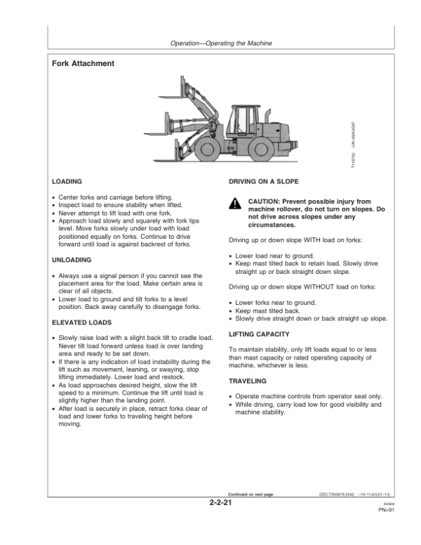 John Deere 744J, 824J Loaders Operator’s Manuals (OMT182029) Workshop Guide