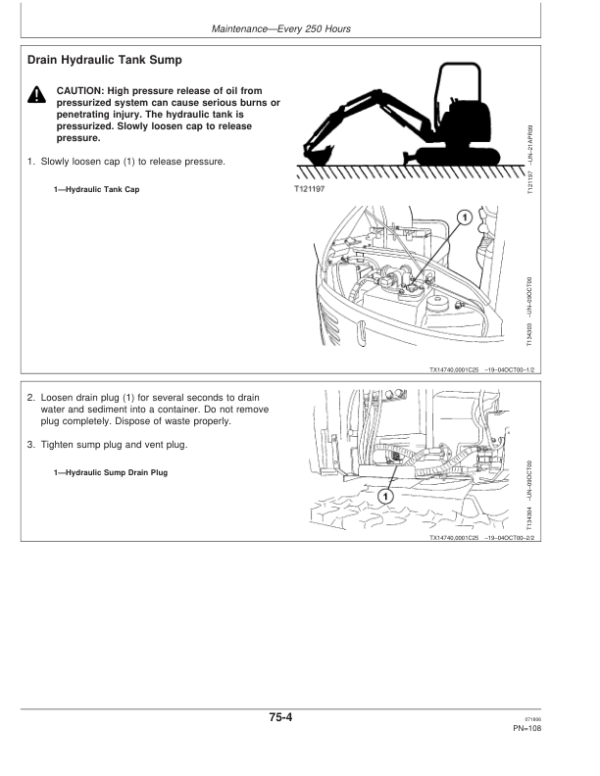 John Deere 17ZTS Excavators Operator’s Manuals (OMT185582) Workshop Guide