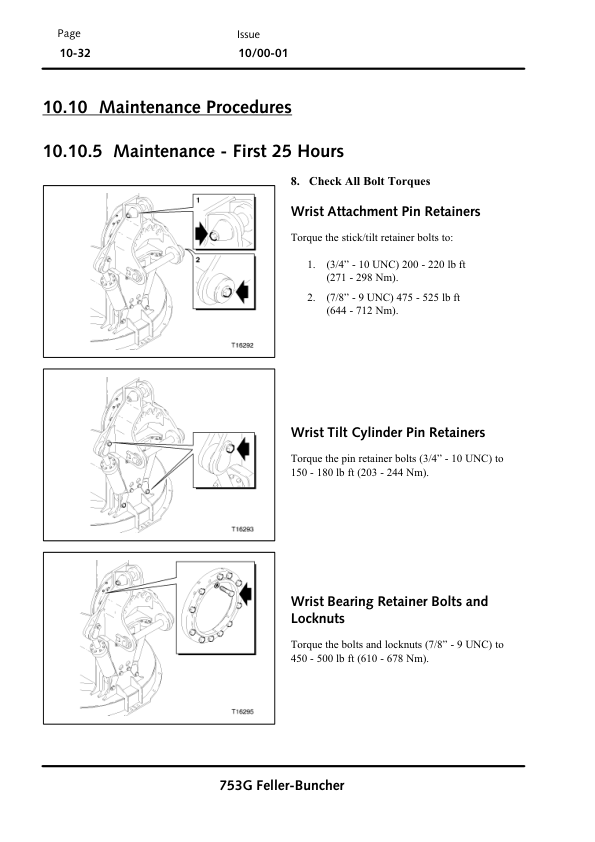 John Deere 753G Tracked Feller Bunchers Operator’s Manuals (OMT186072) Workshop Guide