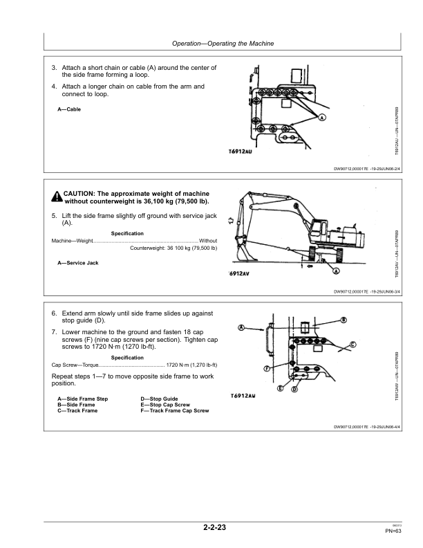 John Deere 450CLC Excavators Operator’s Manuals (OMT187112) Workshop Guide