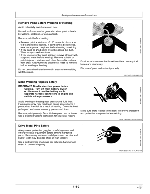 John Deere 120C, 160CLC Excavators Operator’s Manuals (OMT188255) Workshop Guide