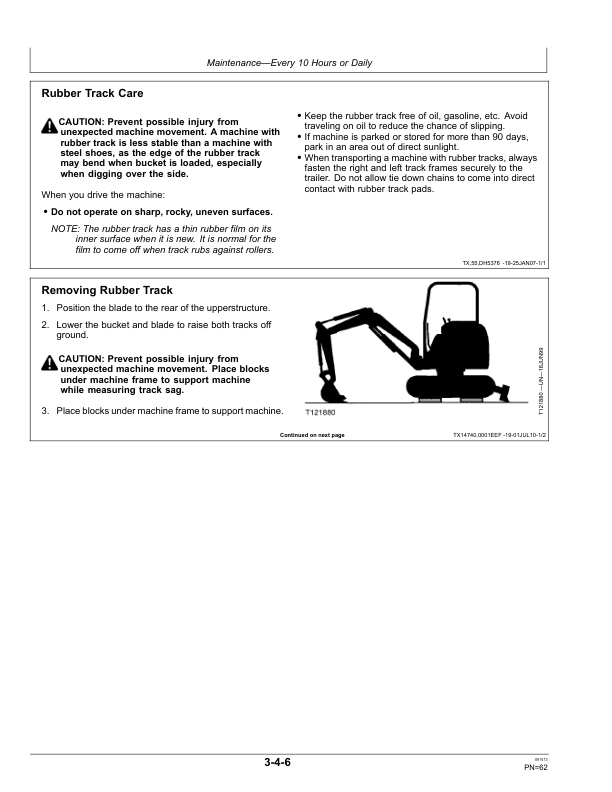 John Deere 27CZTS, 35CZTS Excavators Operator’s Manuals (OMT190898) Workshop Guide