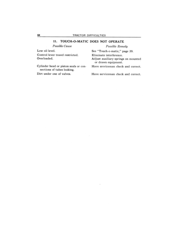 John Deere 420 Two-Row Utility Tractor Operator’s Manual (OMT191155) Workshop Guide
