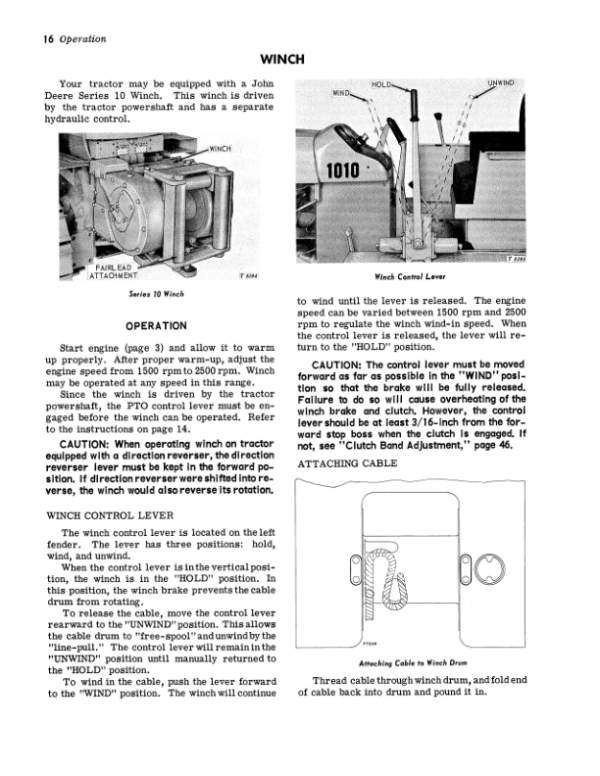 John Deere 1010 Crawler Tractors (042001-) Operator’s Manual (OMT19258) Workshop Guide