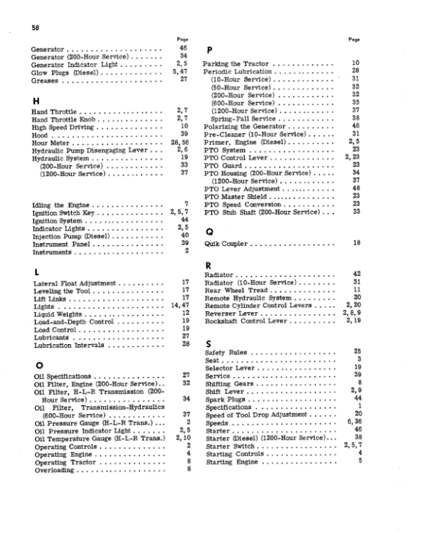 John Deere 2010 Tractors Operator’s Manuals (OMT19264) Workshop Guide