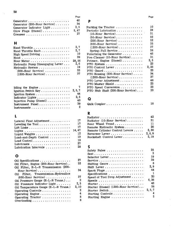 John Deere 2010 Tractors Operator’s Manuals (OMT19264) Workshop Guide
