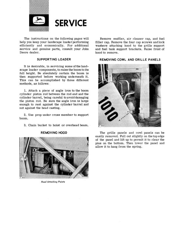 John Deere 1010 Landscape Loader Operator’s Manual (OMT19437) Workshop Guide