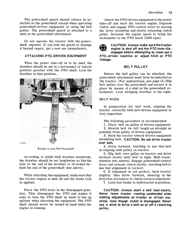 John Deere 1010 Crawlers Tractors Operator’s Manual (OMT19594) Workshop Guide