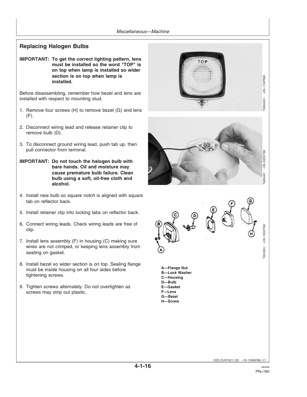 John Deere 644J, 724J Loaders Operator’s Manuals (OMT200782) Workshop Guide
