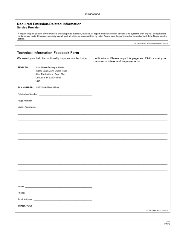 John Deere 27D Excavators Operator’s Manuals (OMT223334) Workshop Guide