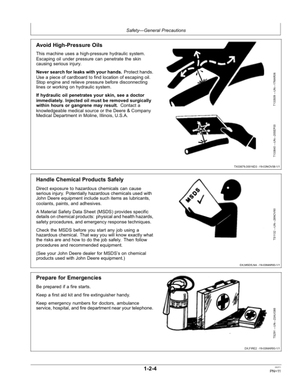 John Deere HB60, HB85 Hydraulic Breakers Operator’s Manuals (OMT226807) Workshop Guide