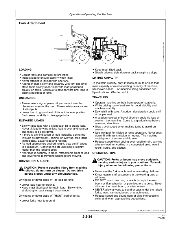 John Deere 744K Loaders Operator’s Manuals (OMT228001) Workshop Guide