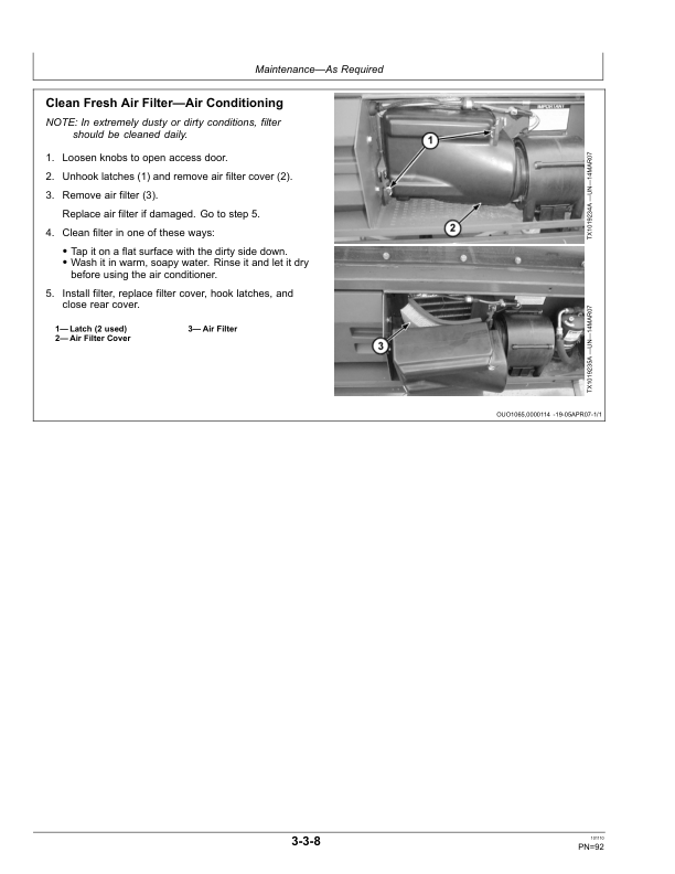 John Deere 748H Skidders Operator’s Manuals (OMT230121) Workshop Guide
