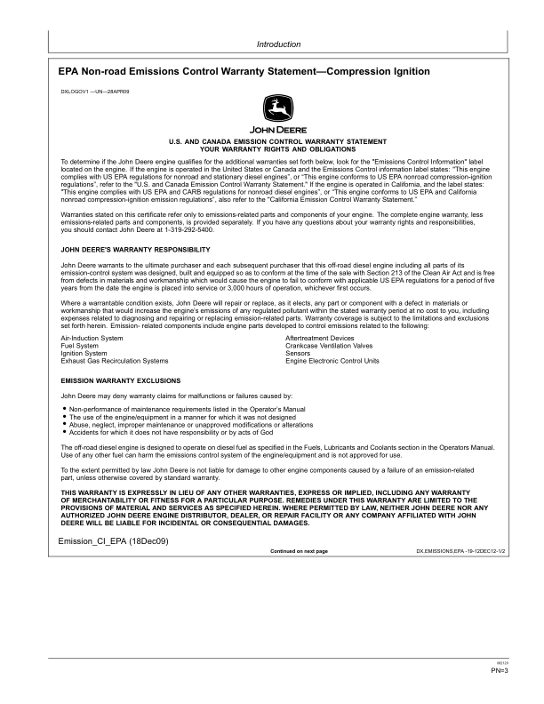 John Deere 703JH, 753JH, 759JH Tracked Harvesters Operator’s Manuals (OMT231008) Workshop Guide