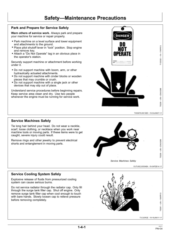 John Deere 2154D Log Loaders Operator’s Manuals (OMT231419) Workshop Guide