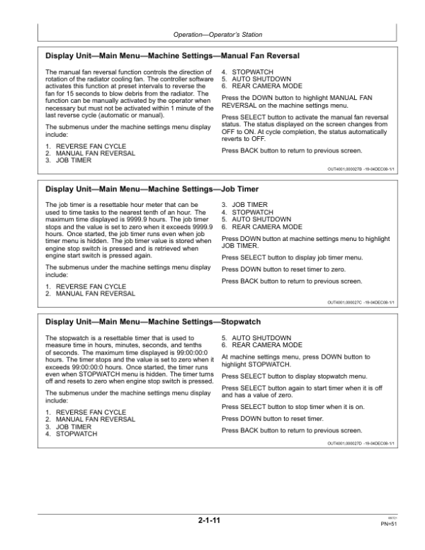 John Deere 670G, 670GP, 672G, 672GP Motor Graders Operator’s Manuals (OMT237774) Workshop Guide