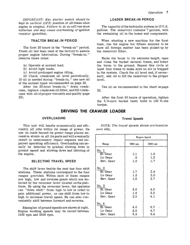 John Deere 450 Crawlers Operator’s Manuals (OMT23810) Workshop Guide