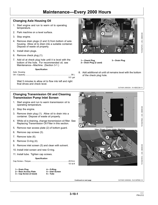 John Deere 870G, 870GP, 872G, 872GP Motor Graders Operator’s Manuals (OMT251546) Workshop Guide