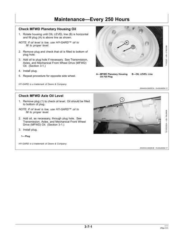 John Deere 325J Backhoe Loaders Operator’s Manuals (OMT255172) Workshop Guide