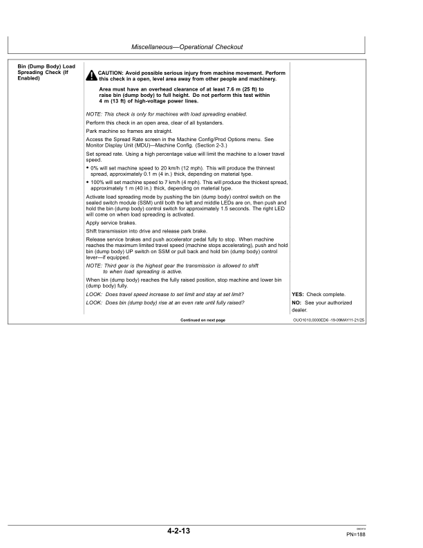 John Deere 250D, 300D Articulated Dump Trucks Operator’s Manuals (OMT263512) Workshop Guide
