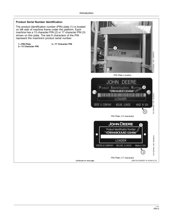 John Deere 444K Loaders Operator’s Manuals (OMT275687) Workshop Guide