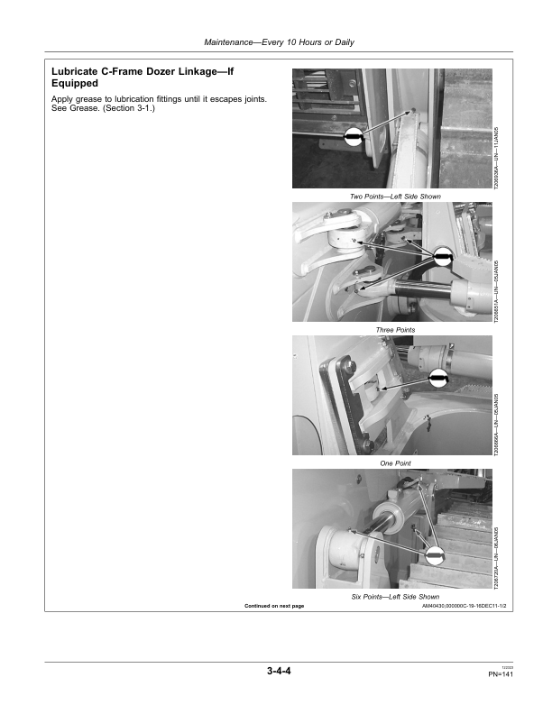 John Deere 850K Crawler Dozers Operator’s Manuals (OMT284161) Workshop Guide