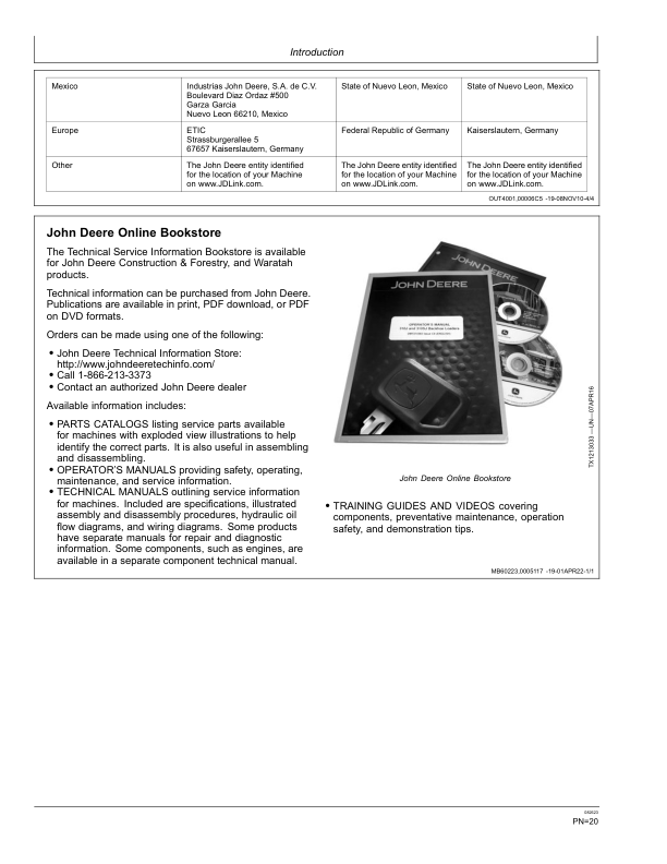 John Deere 755K Crawler Loaders Operator’s Manuals (OMT285975) Workshop Guide
