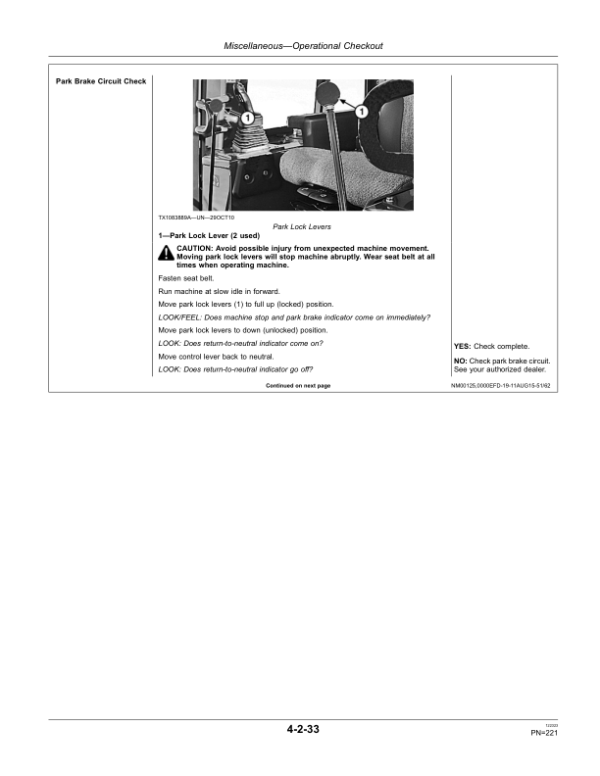 John Deere 605K Crawler Loaders Operator’s Manuals (OMT287395) Workshop Guide