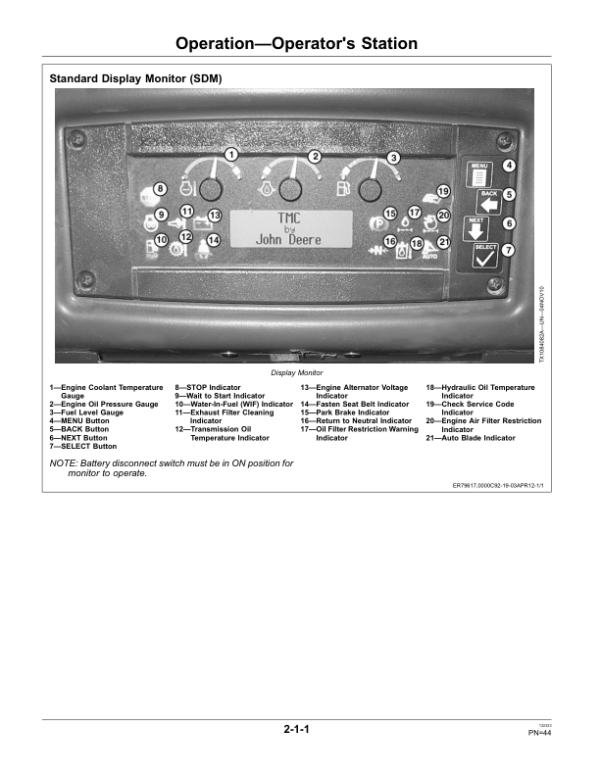 John Deere 700K Crawler Dozers Operator’s Manuals (OMT288306) Workshop Guide